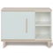 Petit meuble 1 porte 2 niches NADO Retro finition frêne mint