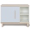 Petit meuble 1 porte 2 niches NADO Retro finition frêne sky blue