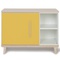 Petit meuble 1 porte 2 niches NADO Retro finition frêne sunshine yellow