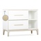 Petit meuble 2 tiroirs 2 niches NADO Curve finition frêne white