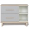 Petit meuble 2 tiroirs 2 niches NADO Retro finition frêne manhattan grey