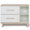 Petit meuble 2 tiroirs 2 niches NADO Retro finition frêne white