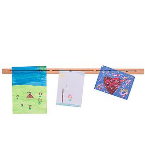 Picture rail ZIGGY de Breuyn 120cm beech natural oiled black elastic band