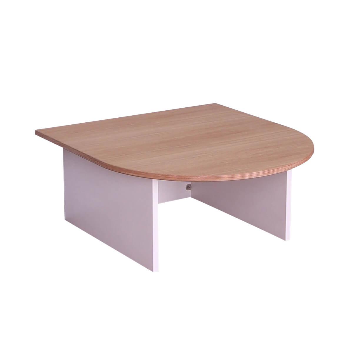 Play table KASVA multiplex white varnished oak veneered
