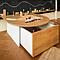 Play table KASVA multiplex white varnished oak veneered