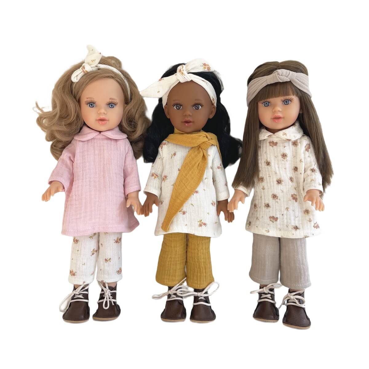 Poupée 40cm Jade BOBBLE moutarde