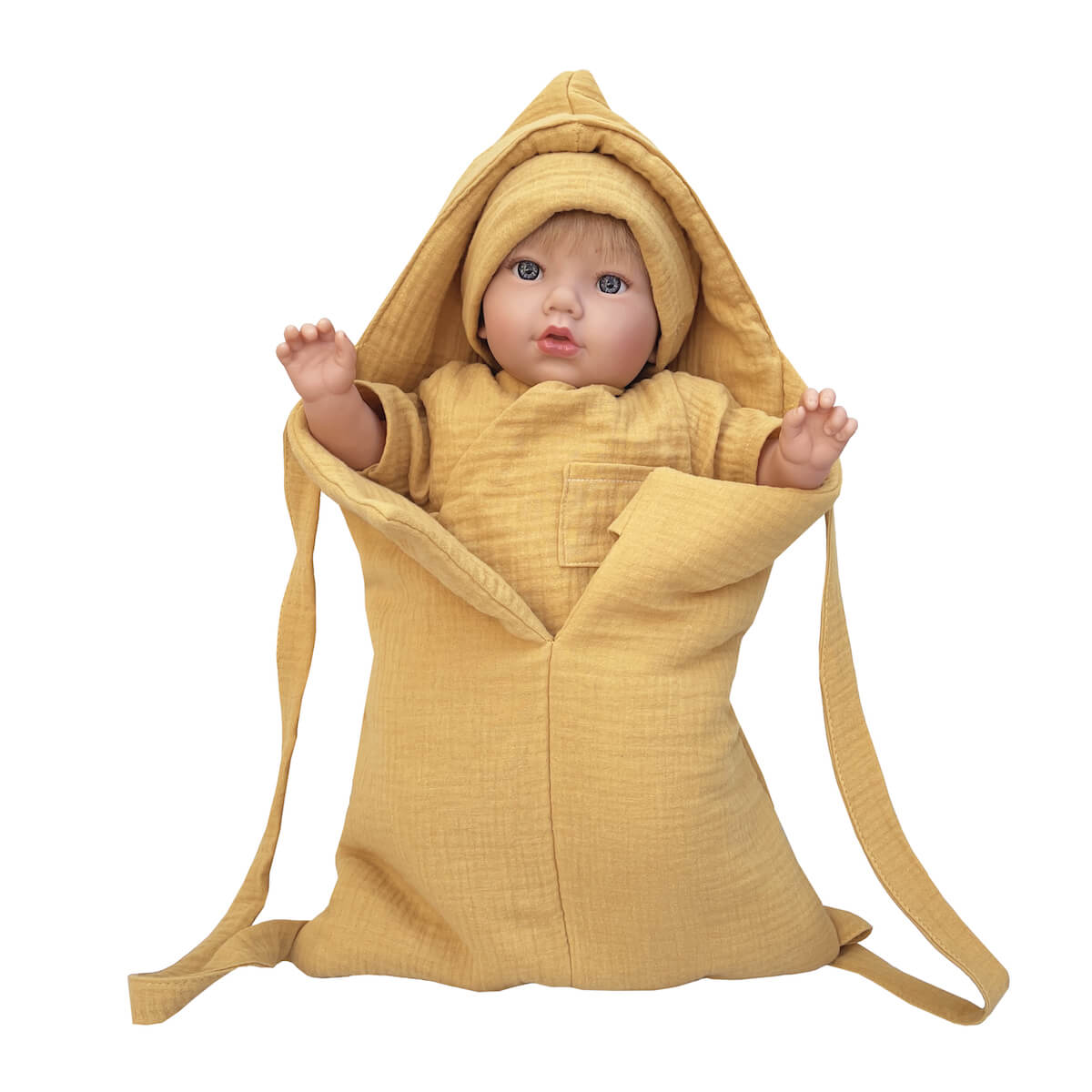 Poupée 42cm Cloe BOBBLE moutarde