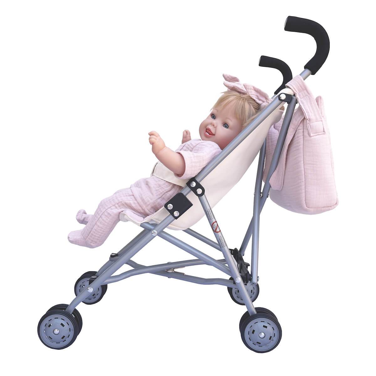Poussette poupée BOBBLE rose