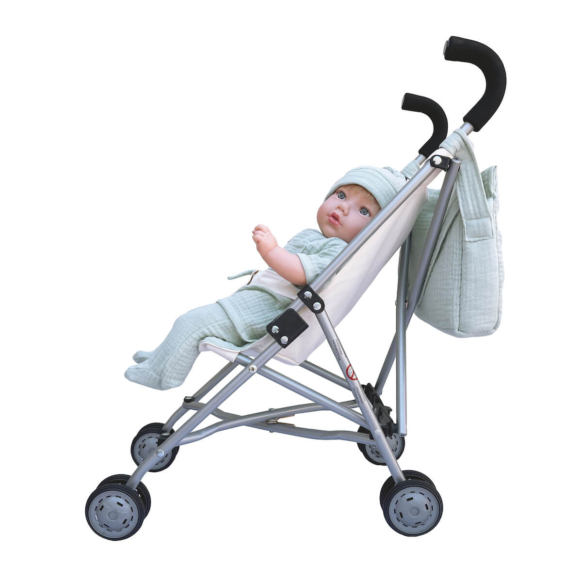 Poussette poupée BOBBLE vert