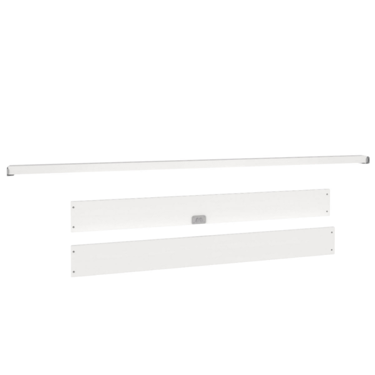 Set de 2 pcs 15x144cm pour lit 140x200cm DESTYLE de Breuyn laqué blanc