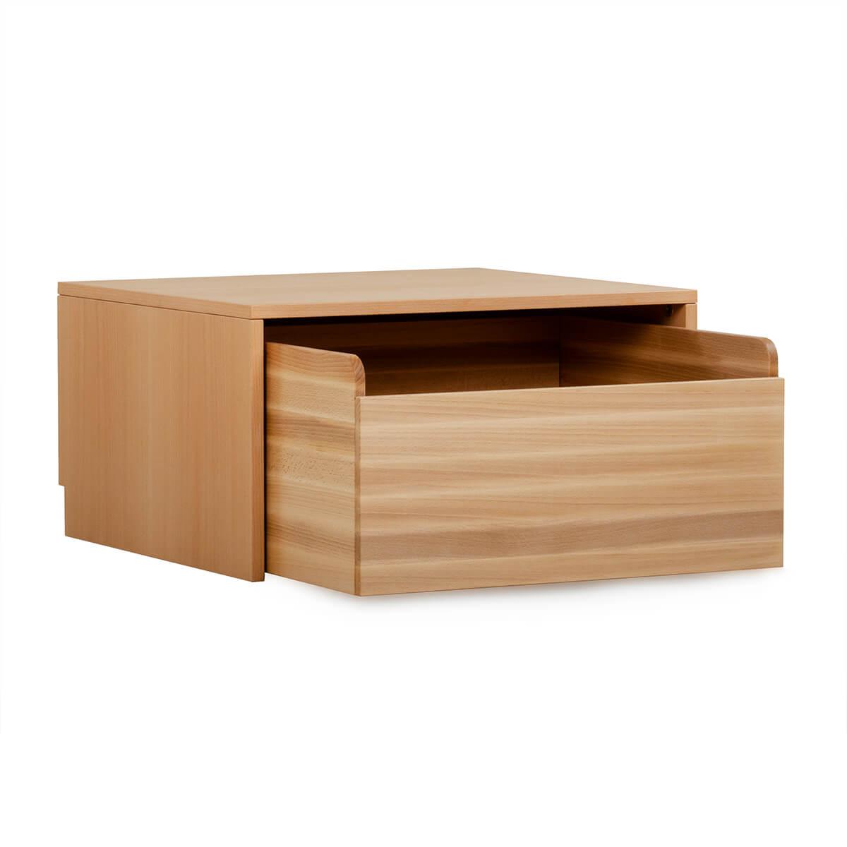 Set Podest mit Rollkiste DELUXE natur geölt