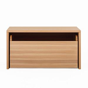 Set Podest mit Rollkiste DELUXE natur geölt