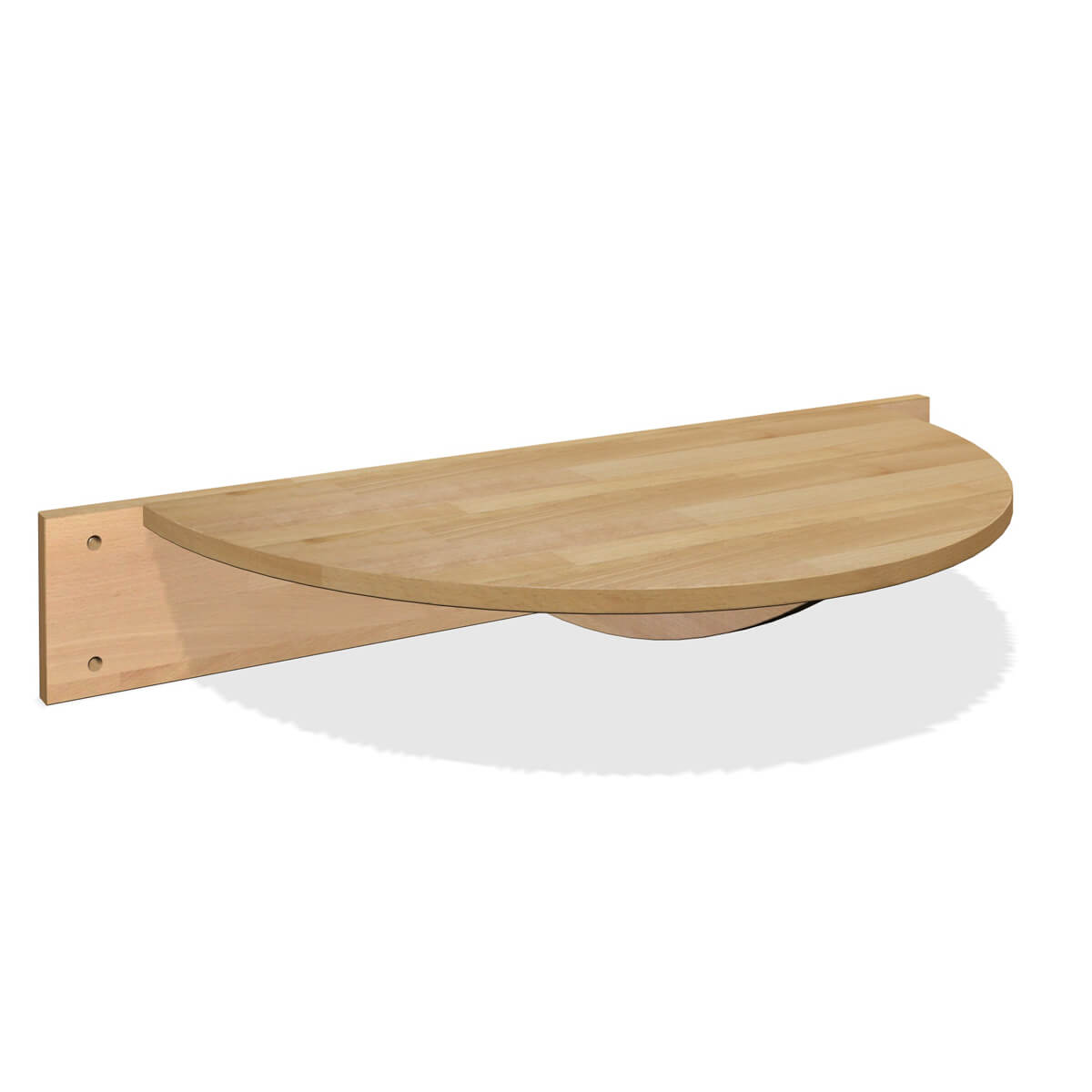 Table de nuit fixation lit DESTYLE de Breuyn naturel