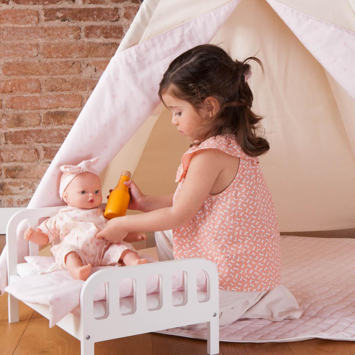 Tapis pour tipi STARS rose