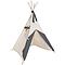 Tipi enfant beige STARS gris 