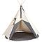 Tipi enfant beige STARS gris 