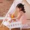 Tipi enfant beige STARS rose 