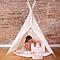 Tipi enfant beige STARS rose 