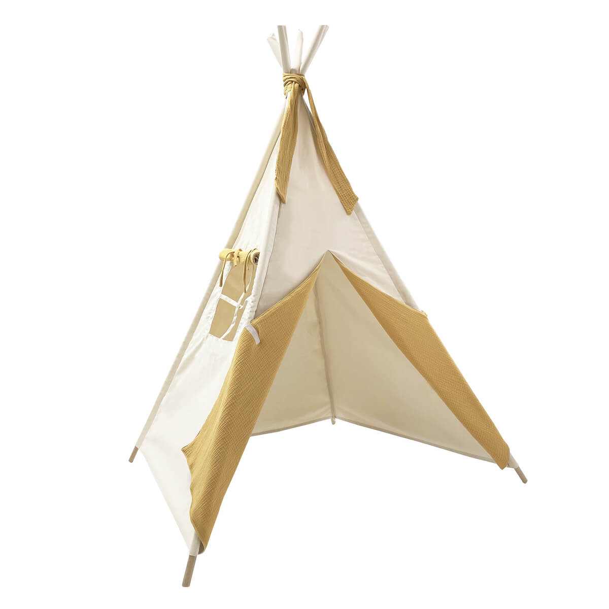 Tipi enfant BOBBLE beige-moutarde