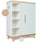 Wardrobe 120 cm 1 door NADO Retro beech mint