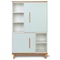 Wardrobe 147 cm 2 doors NADO Retro beech mint