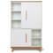 Wardrobe 147 cm 2 doors NADO Retro beech white