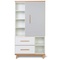 Wardrobe 173 cm 1 door 2 drawers NADO Retro manhattan grey-white