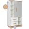 Wardrobe 173 cm 1 door 2 drawers NADO Retro manhattan grey-white