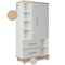 Wardrobe 173 cm 1 door 2 drawers NADO Retro manhattan grey