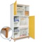 Wardrobe 173 cm 2 doors NADO Retro beech sunshine yellow