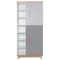 Wardrobe 198 cm 2 doors NADO Retro beech manhattan grey-slate grey