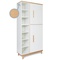 Wardrobe 198 cm 2 doors NADO Retro beech white