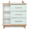 Wickelkommode 3 Schubladen 3 Nischen NADO Retro Buche mint